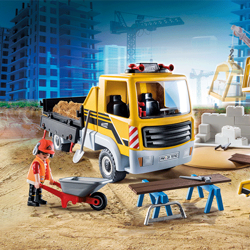 PlayMobil City Action 70742-Chantier de construction