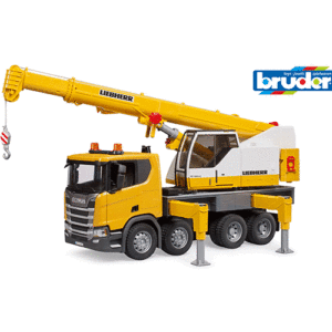 Bruder Scania Super 560R Liebherr crane truck with Light and Sound Module