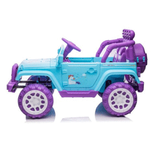 Unicorn 12V Electric Ride On Jeep Blue Purple